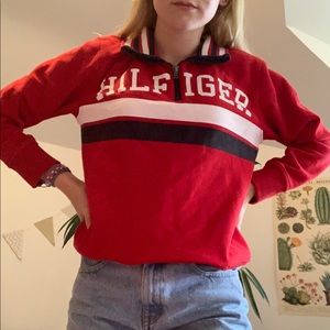 Original red Tommy Hilfiger sweatshirt